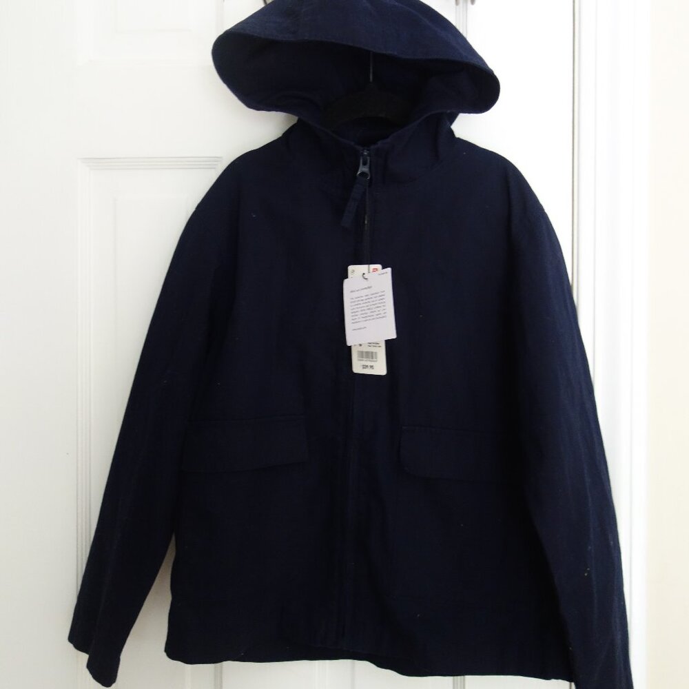 NWT UNIQLO x JW ANDERSON Navy Full Zip Hooded Lightweight Jacket – boys 7-8